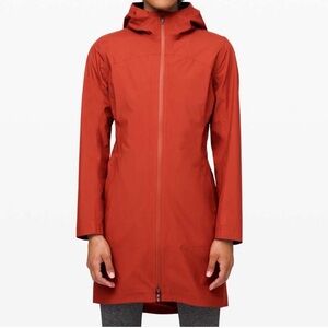 Lululemon Rain Rebel jacket women orange size 12